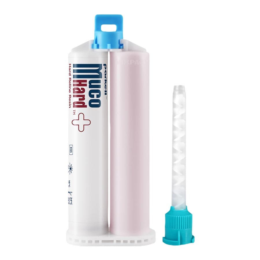 MucoHard+ Hard Denture Reline Resin, Self-Cure, Translucent Pink, 50 ml Split Cartridge Refill with Mixing Tips, S641 thumbnail 11