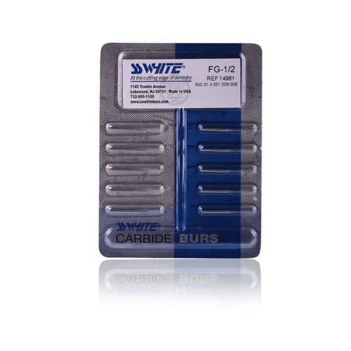 SS White Standard Operative Round Carbide Burs, Friction Grip (FG), #1/2, 10/Pk thumbnail 5