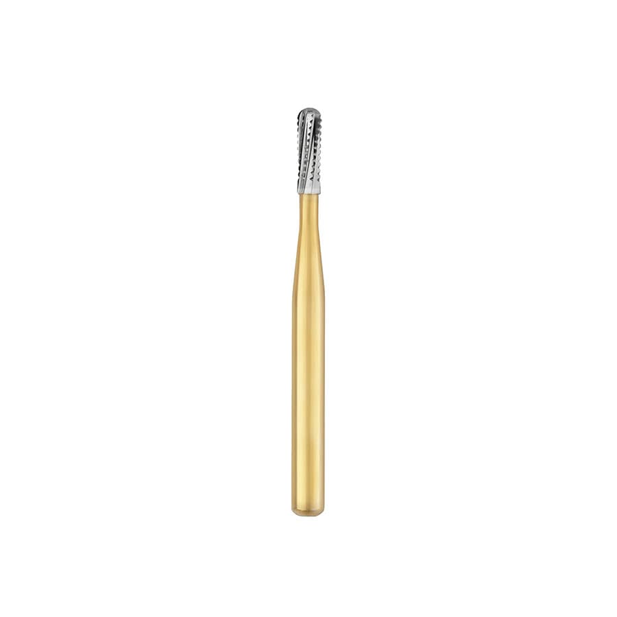 Great White Gold Series Carbide Bur, FG, Straight Fissure Round End Cross Cut, #GW2 (1558), 1.2 mm Head, 10/Pk, 15062 thumbnail 10