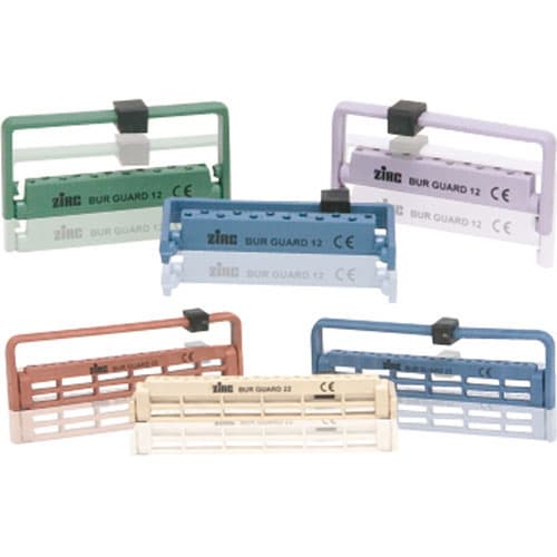 Zirc Steri-Bur Guard 12-Hole Bur Block, Neon Orange, 50Z406Q, 1/Pk thumbnail 6