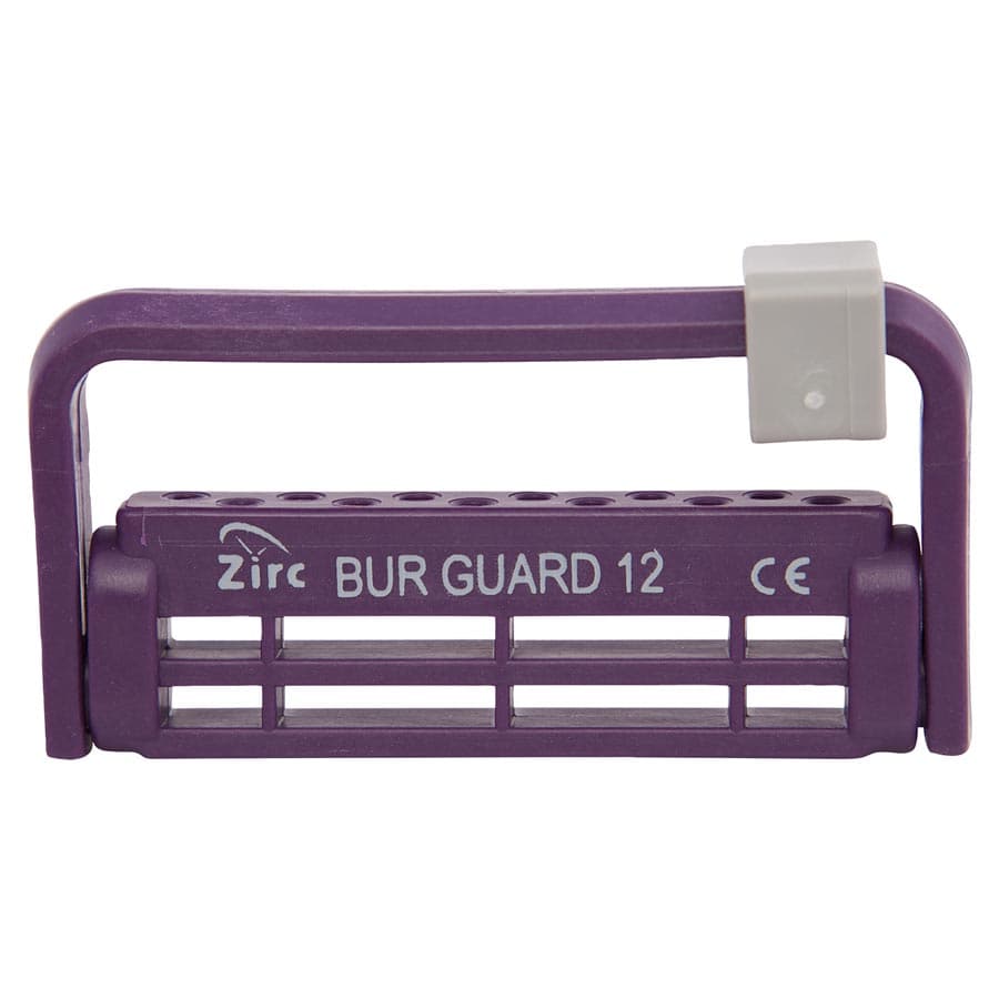 Zirc Steri-Bur Guard 12-Hole Bur Holder, Plum, 50Z406-E thumbnail 3