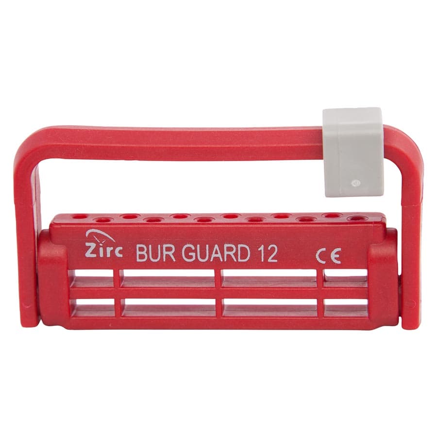 Zirc Steri-Bur Guard 12-Hole Bur Holder, Red, 50Z406-M thumbnail 3