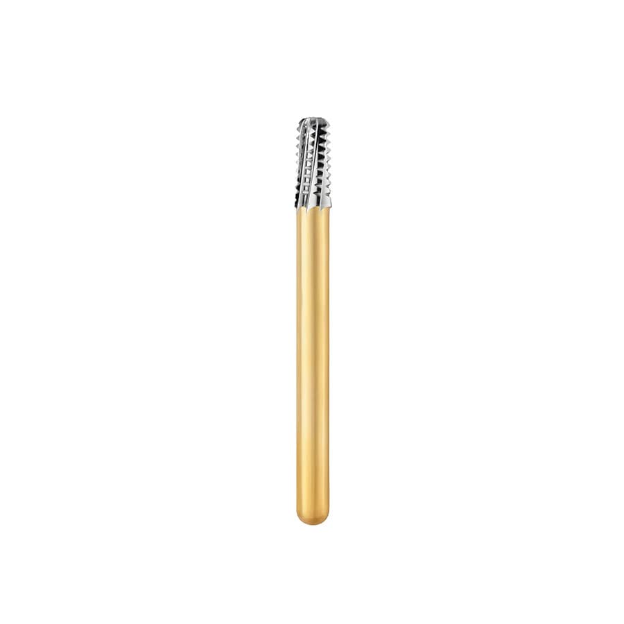 Great White Ultra Carbide Bur, FG, Flat End Taper, #GWU 845KR-018, 1.8 mm Head Diameter, 4 mm Head Length, 5/Pkg thumbnail 5