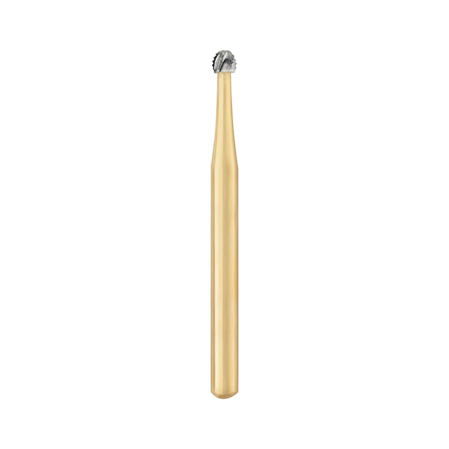 Great White® Gold Series Carbide Bur, FG, Round, #GW4R, 1.4 mm Head Diameter, 0.9 mm Head Length, 10/Pkg, 18204 thumbnail 4