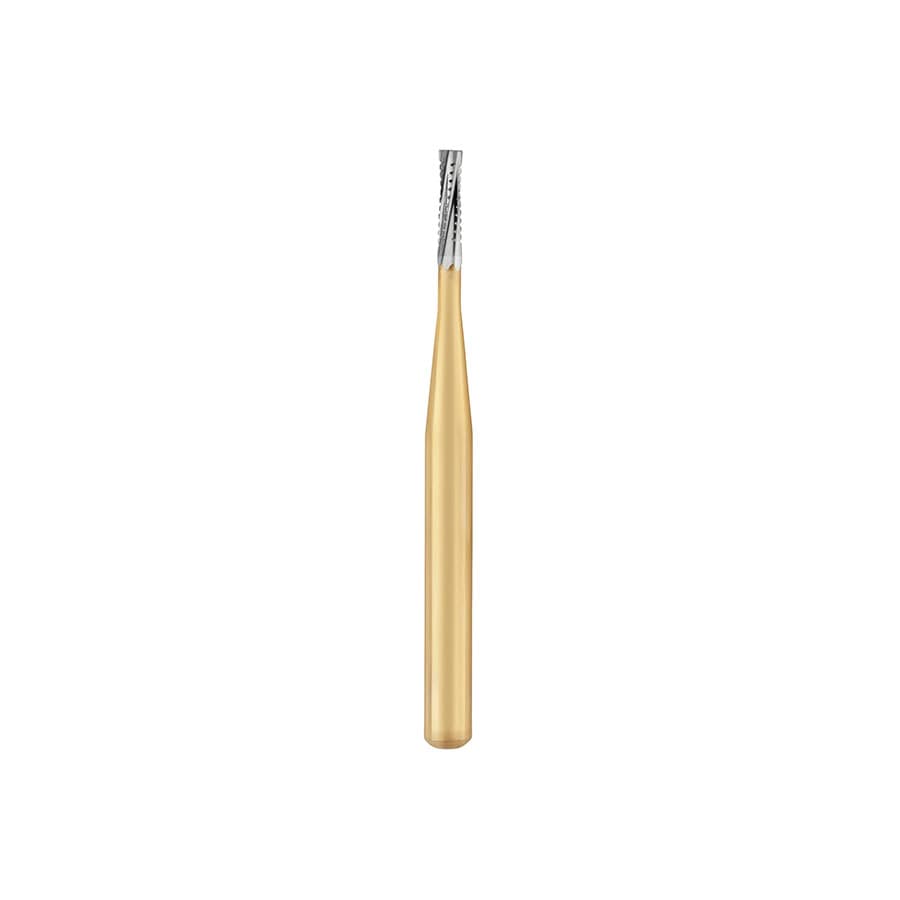 Great White Gold Series Carbide Burs, FG, Straight Cross Cut Fissure, # GW556, 10/Pk, 18217 thumbnail 6