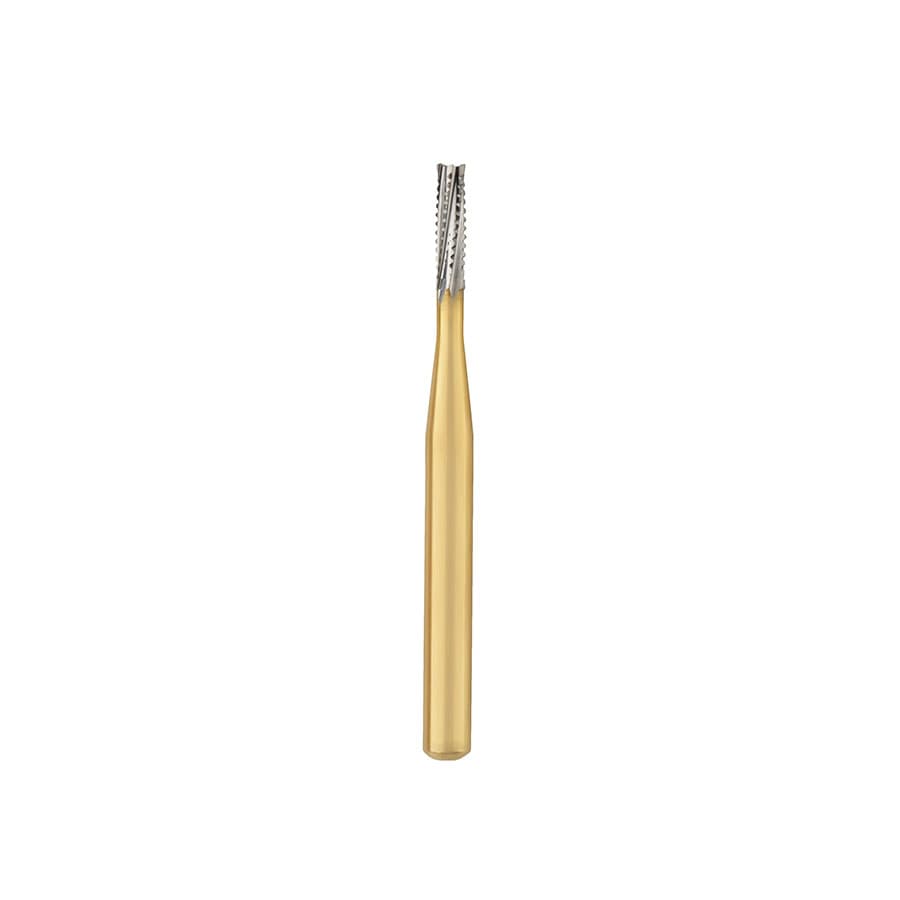 Great White Gold Series Carbide Burs, FG, Straight Cross Cut Fissure, #557, 10/Pk, 18218 thumbnail 11