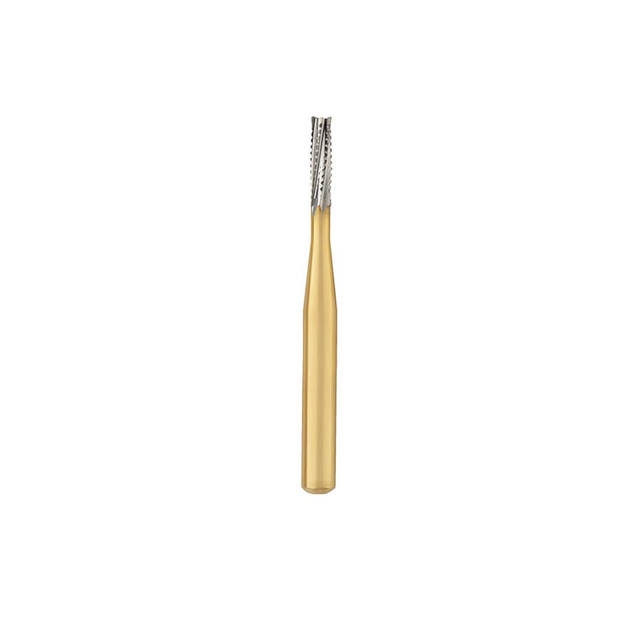 Great White Gold Series Carbide Bur, FGSS, Straight Cross Cut Fissure, #GW557S, Short Shank, 10/Pk, 18219 thumbnail 6