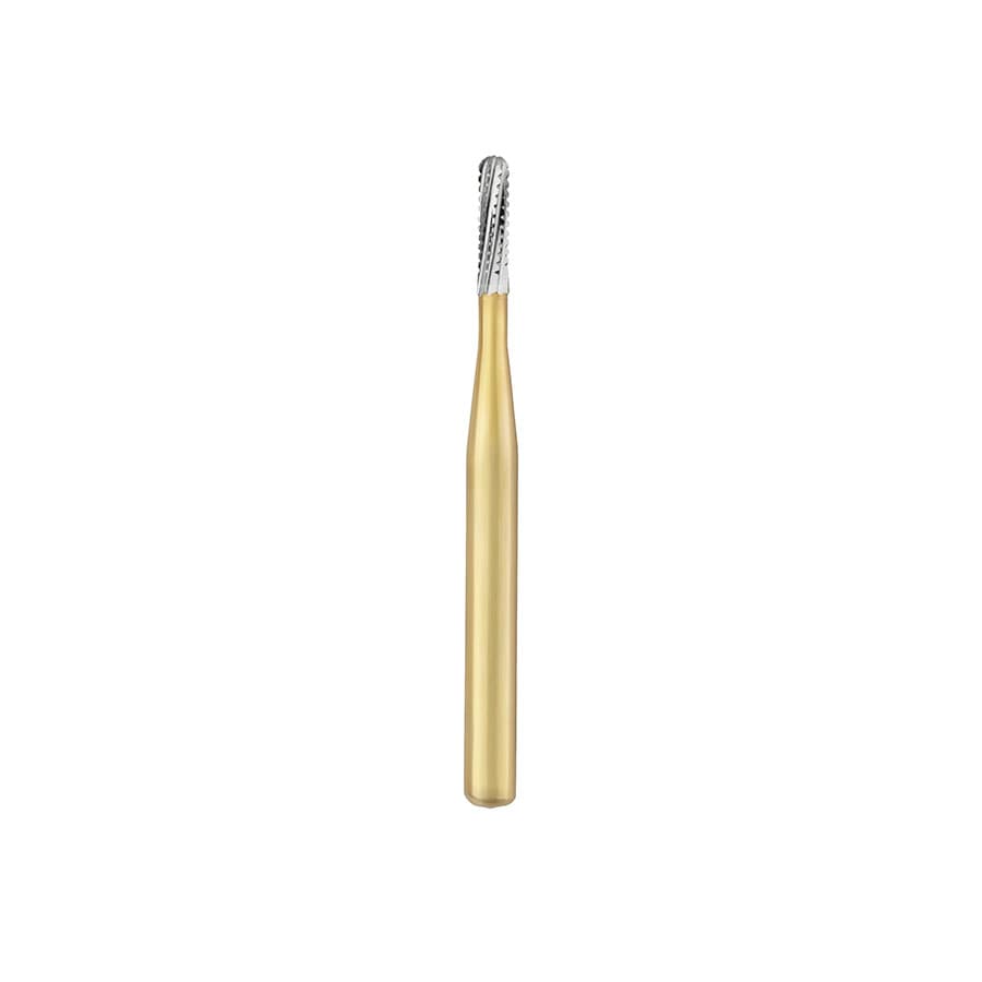 Great White Gold Series Carbide Burs, FG, Straight Cross Cut Fissure, #GW1557, 10/Pk, 18221 thumbnail 10