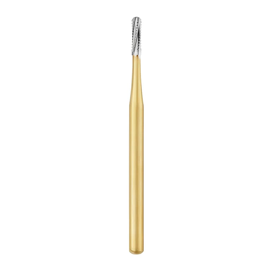 SS White Great White Gold Carbide Bur, #1557SL, Straight Fissure Round End, Friction Grip, 5/Pk, 18225-5 thumbnail 5