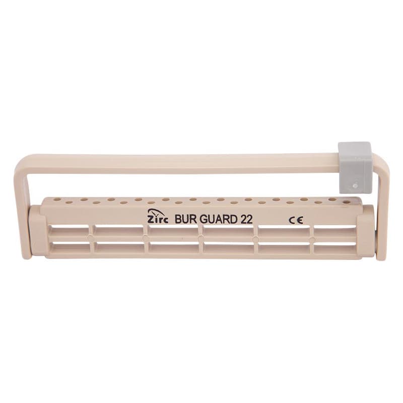 Zirc Steri-Bur Guard 22-Hole Bur Holder, Beige, Fits FG/RA/HP Burs, Adjustable Height, Autoclavable, 50Z410-G thumbnail 4