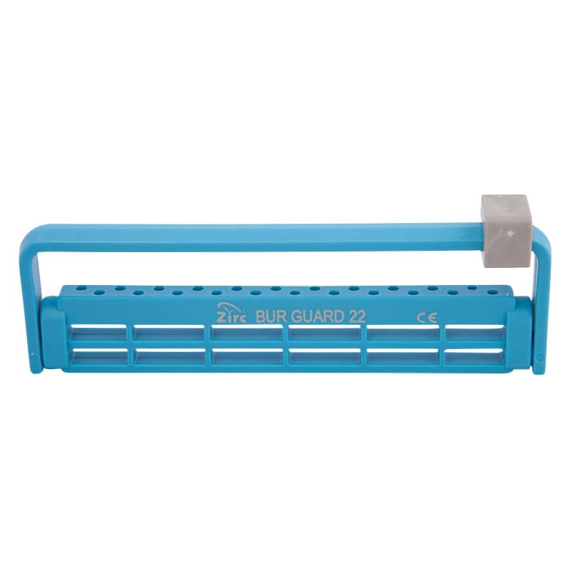 Zirc Steri-Bur Guard 22-Hole Bur Guard, Neon Blue, Fits FG/RA/HP Burs, Autoclavable, 50Z410-N thumbnail 4