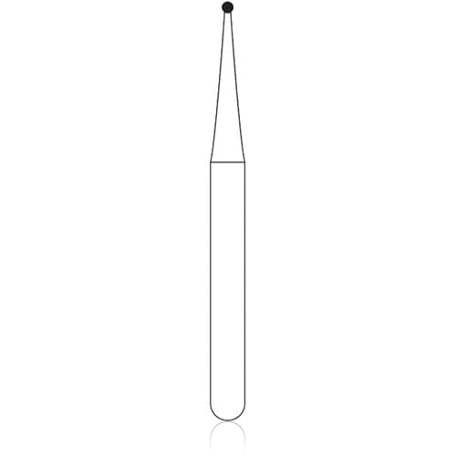 NTI 2-Piece Operative Carbide Burs, FG Friction Grip, Round #1/2, 0.6 mm Head Diameter, 100/Pkg, H0.5-FG100 thumbnail 3
