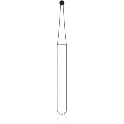 NTI 2-Piece Operative Carbide Burs, FG Friction Grip, Round #1, 0.8 mm, 100/Pkg, H1-FG100 thumbnail 2