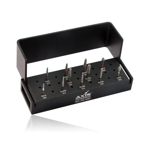 Kerr NTI Diamond Logic Set – Lowe Crown and Bridge Set, 11-Piece FG Laboratory Bur Kit, LS-7559 thumbnail 4