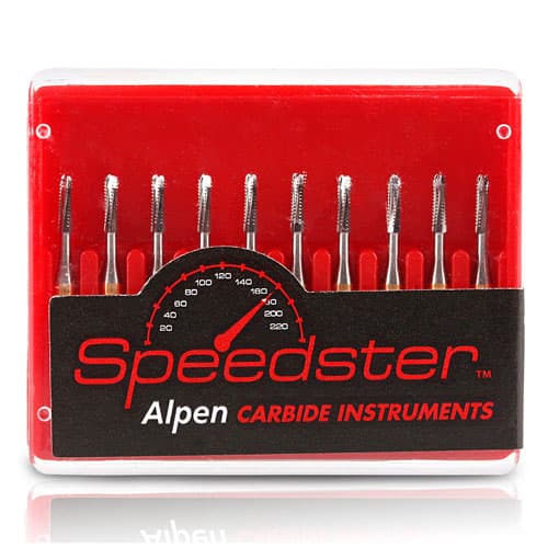 Alpen Speedster Carbide Bur #330G FGSS, Pear, Short Shank, 0.8 mm, 10/Pk thumbnail 3
