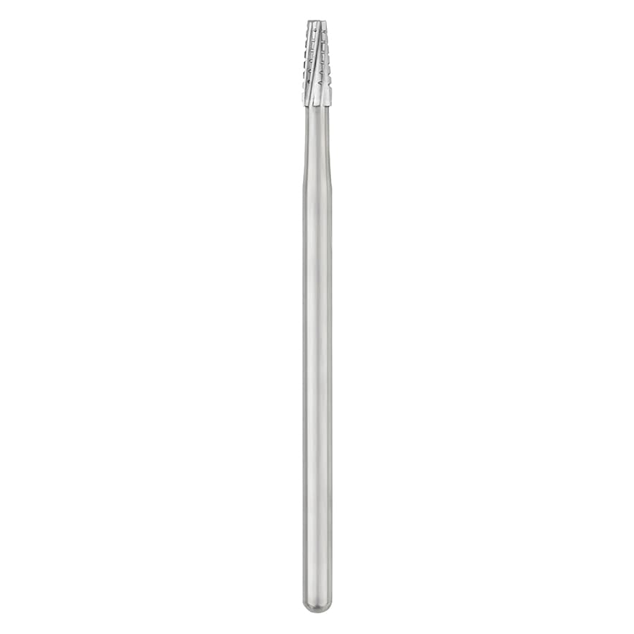 SS White #702 Oral Surgery Carbide Bur, HP Shank #4, Cross-Cut Tapered Fissure, Flat End, 44.5 mm, Sterile, 10/Pk, 30054 thumbnail 6