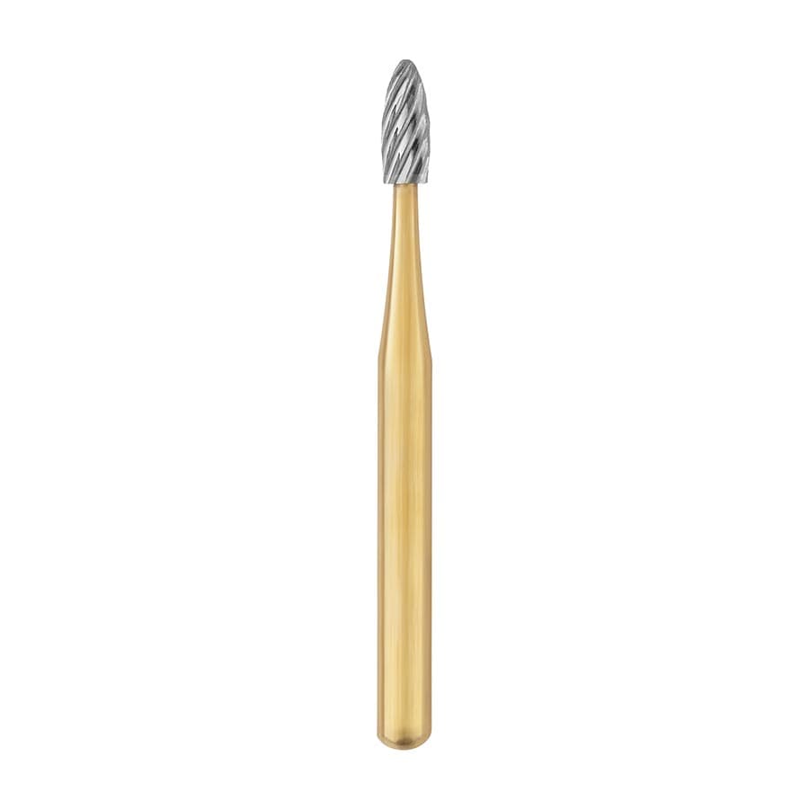 SS White T&F 12-Blade Carbide Bur, Egg (Football) Shape, FG, #7377, 5/Pack, 15377-5 thumbnail 6