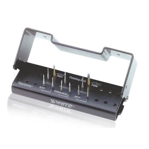 SS White Fissurotomy Diagnostic & Finishing Bur Kit, 18007, 3 Original + 3 Micro NTF + 3 Micro STF Burs, 2 Finishing Burs, Autoclavable Bur Block thumbnail 5