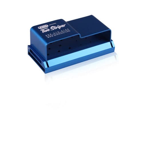 Premier Two Striper 17-Hole Bur Block, 8 RA / 9 FG, Blue Anodized Aluminum, Autoclavable, 9051025 thumbnail 3