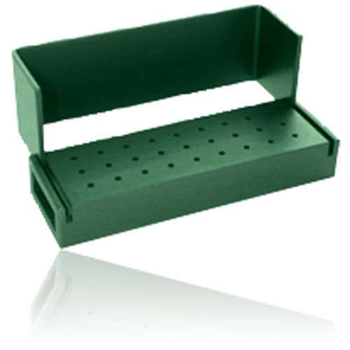Kerr AXIS Bur Block, 27 FG Holes, Green Anodized Aluminum, Autoclavable, AB100-1T thumbnail 4