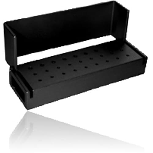 Kerr AXIS Bur Block, 27 Hole, 18 FGSS / 9 RA, Black Anodized Aluminum, Swivel Top, Autoclavable, AB117-1B thumbnail 4