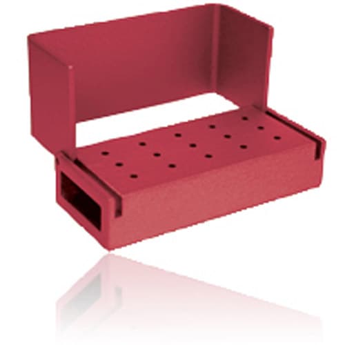 Kerr AXIS Bur Block, 15 FG Holes, Red Anodized Aluminum, Autoclavable, AB300-1R thumbnail 3