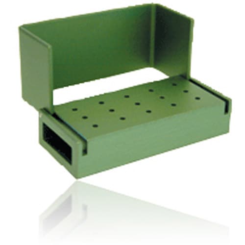 Kerr AXIS Aluminum Bur Block, 15 FG Holes, Green, Swivel Top, Autoclavable, AB300-1T thumbnail 5