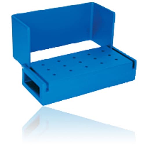 Kerr AXIS Aluminum Bur Block, 15 FG Holes, Blue, Swivel Top, Autoclavable, AB300-1U thumbnail 6