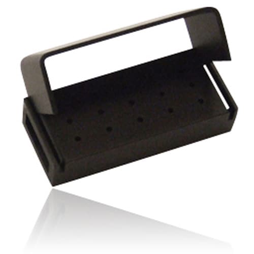 Kerr AXIS AB327-1B Aluminum Bur Block, 15 Hole (10 FG Short Shank / 5 RA), Black, Autoclavable thumbnail 2