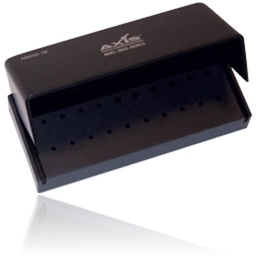 Kerr AXIS Bur Block, 20 Hole, 14 FG / 6 RA, Black Anodized Aluminum, Autoclavable, AB420-1B thumbnail 3