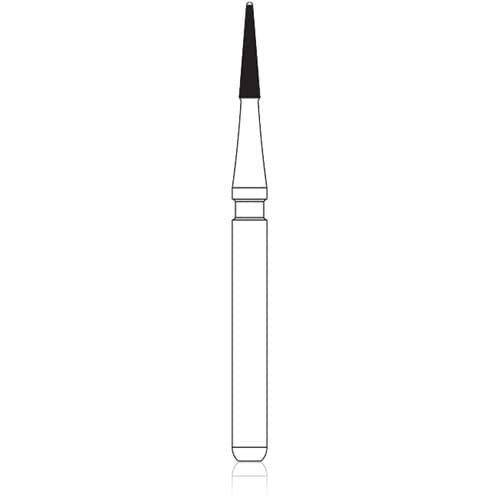 NTI TDF-4 Trimming & Finishing Carbide Bur, 8-Fluted, FG, Safe End, 1.0 mm, Red, 5/Pk, H133-010 thumbnail 6