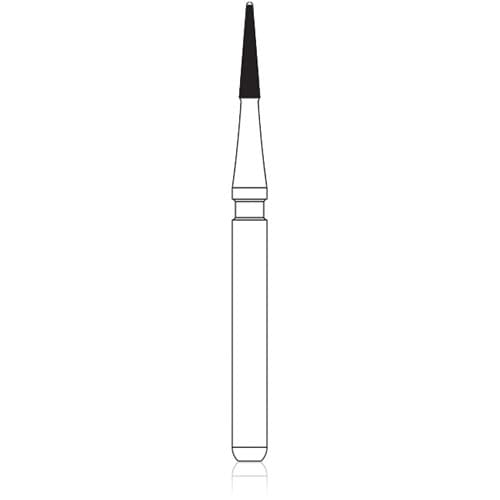 NTI 16-Fluted Trimming & Finishing Carbide Burs, FG, Safe End, TDF-4F, 1.0 mm, Yellow, Fine, 5/Pk, H133-010F thumbnail 6