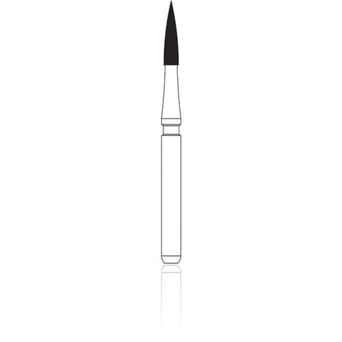 NTI 30-Fluted Trimming & Finishing Carbide Burs, FG, Flame, #H246L-012UF, 1.2 mm, White, 5/Pk thumbnail 6