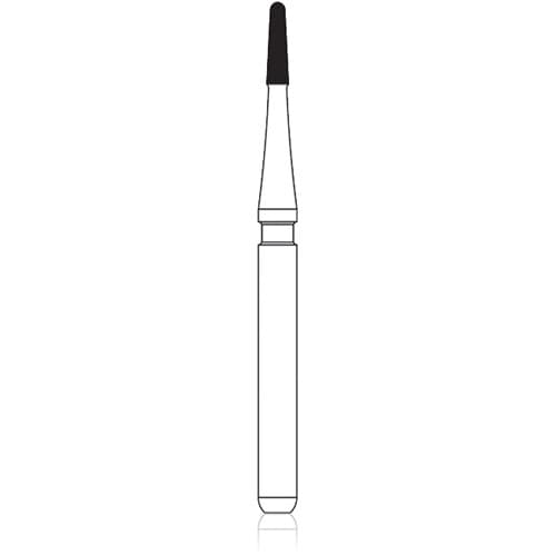 NTI Trimming & Finishing Carbide Bur, 12-Flute, FG, OA-2/7801, Bullet, Red, 5/Pkg, H247-009 thumbnail 5
