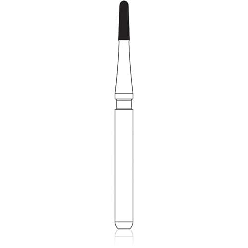 NTI 12-Fluted Trimming & Finishing Carbide Burs, FG, Bullet, #7802, 1.0 mm, Red, 5/Pk, H247-010 thumbnail 6