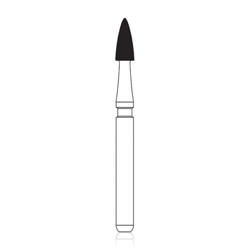 NTI 12-Fluted Trimming & Finishing Carbide Burs, FG, Pointed Football, #H274-016, 1.6 mm, Red, 5/Pk, H274-016 thumbnail 10