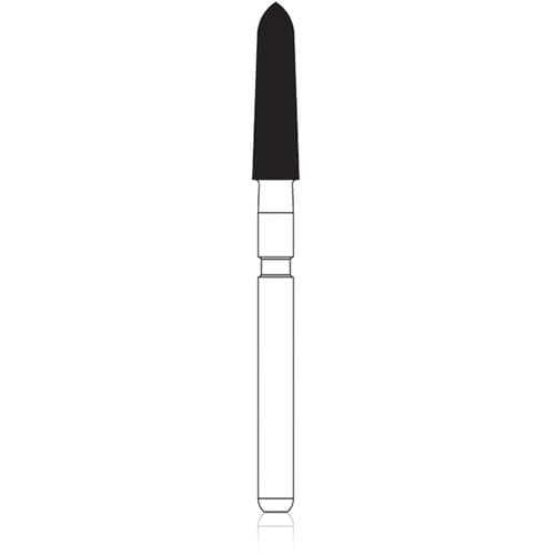 NTI Trimming & Finishing Carbide Bur, Curettage, 12-Flute, Friction Grip, #H283K-021, 2.1 mm, Red, 5/Pkg thumbnail 4