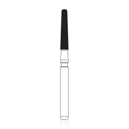 NTI Trimming & Finishing Carbide Bur, Flat End Taper, 12-Flute, FG, Red, #H375-016, 1.6 mm, 5/Pkg thumbnail 4