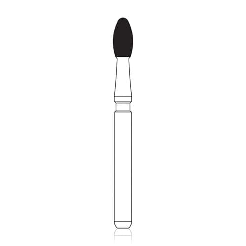NTI 12-Fluted Trimming & Finishing Carbide Burs, FG, Football, #7406, 1.8 mm, Red, 5/Pk, H379-018 thumbnail 6