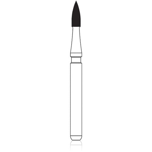NTI 12-Fluted Trimming & Finishing Carbide Burs, FG, Flame, #7102, 1.2 mm, Red, 5/Pk, H46-012 thumbnail 10