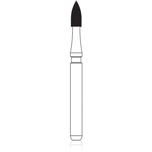 NTI 12-Fluted Trimming & Finishing Carbide Burs, FG, Flame, #7104, 1.4 mm, Red, 5/Pk, H46-014 thumbnail 6