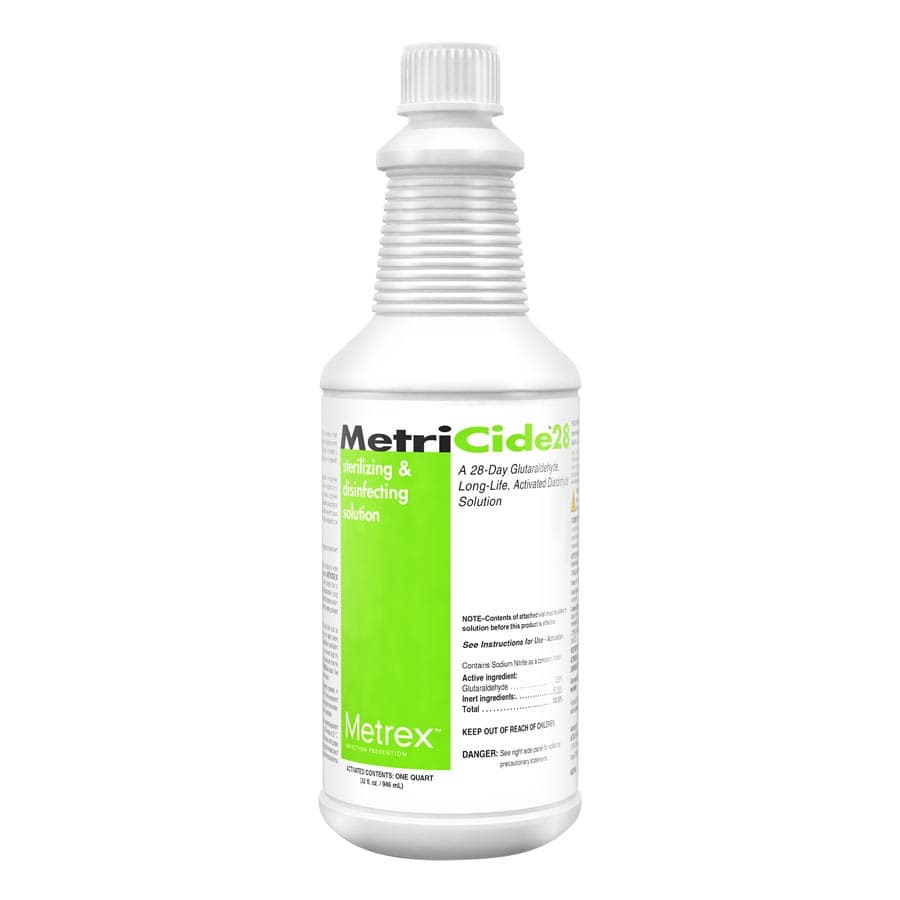 Metricide 28 High-Level Disinfectant, 2.5% Glutaraldehyde, 1 Quart, 10-2805 - METRICIDE 28 QUART .10-2805 - Image 1