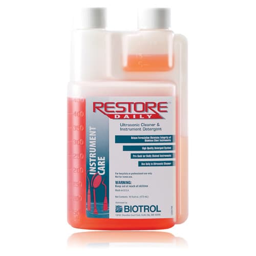 Biotrol Restore Daily Ultrasonic Cleaner & Instrument Detergent, 16 oz Bottle, RD-016 thumbnail 6