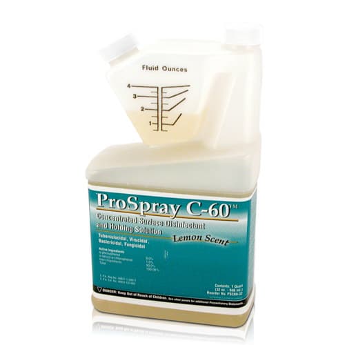 Spec Clean (ProSpray) C-60 Concentrated Surface Disinfectant Cleaner, Lemon Scent, 32 oz Tip & Pour Bottle, PSC60/32 thumbnail 7