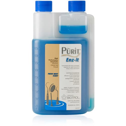 Purit Enz-It Enzymatic Ultrasonic Cleaner & Presoak Solution, 16 oz Bottle, PE016 thumbnail 7