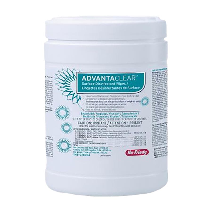 AdvantaClear Surface Disinfectant Wipes, 6" x 6.75", 160 Wipes/Canister, IMS-2160 thumbnail 11