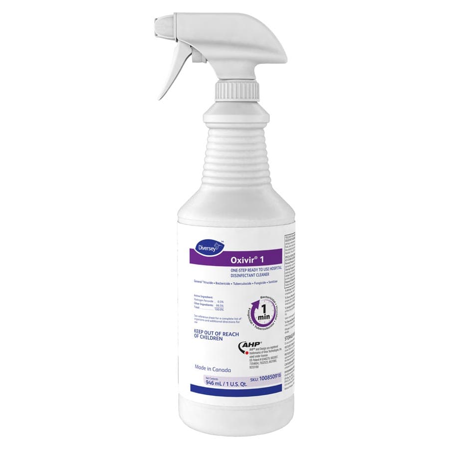 Oxivir 1 RTU Surface Disinfectant Cleaner Spray, 32 oz Bottle, 100850916 thumbnail 8