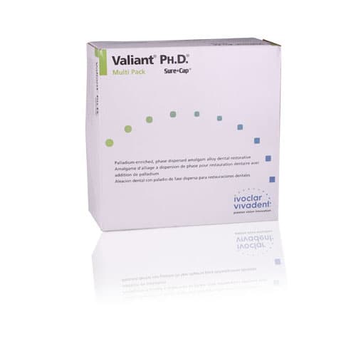 Valiant Ph.D. Sure Cap Amalgam Alloy Capsules, 1 Spill, 400 mg, Regular Set, Blue, 500/Box, NA6050411 thumbnail 4