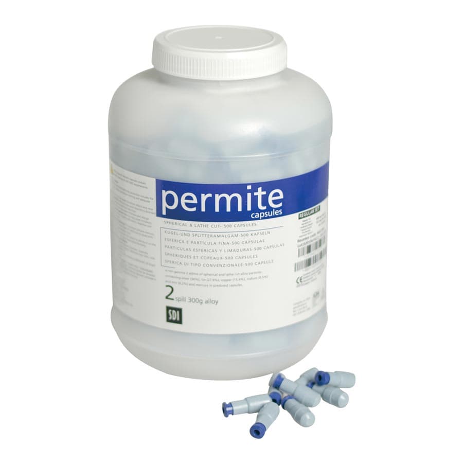 SDI Permite Dispersed Phase Amalgam Capsules, 1 Spill, 400 mg, Regular Set, Light Pink/Gray, 500/Pk, 4021303 thumbnail 6