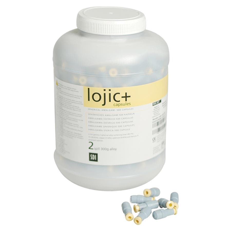 Lojic+ 2-Spill Fast Set Spherical Amalgam Capsules, 600 mg, 500/Jar, 4222202 thumbnail 3